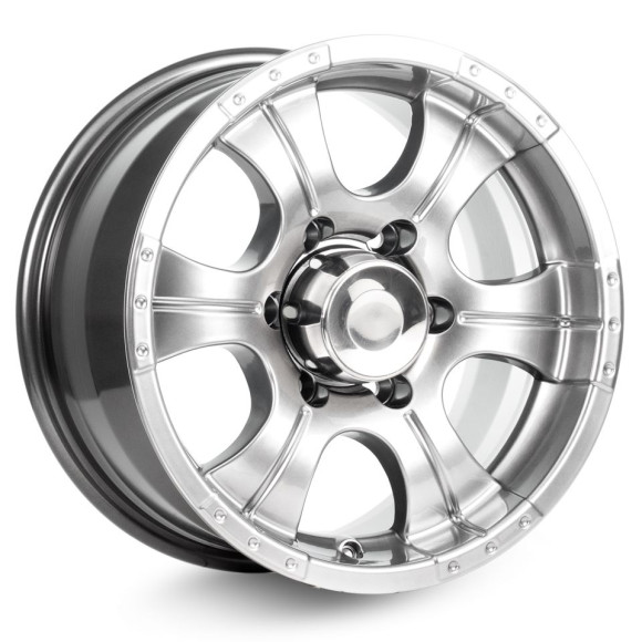 Диски КиК 8,0\R16 6*139.7 ET0 d110.1 Дарк платинум Диски КиК 8,0\R16 6*139.7 ET0 d110.1 Дарк платинум