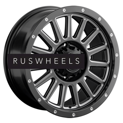 Диски LS 8,5x17/6x139,7 ET25 D106,1 1347 BKS+SSF (конус, Колпак+лого)