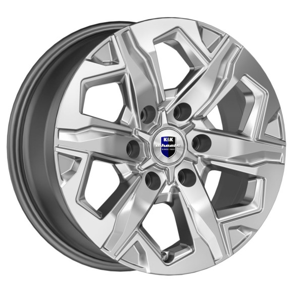 Диски КиК 7.5\R17 6*139.7 ET42 d75.1 Дарк платинум