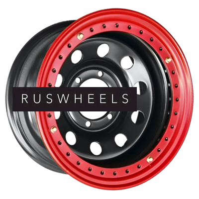Диски Off-Road Wheels 8x15/5x139,7 ET-19 D110 УАЗ с бедлоком (красный) Черный