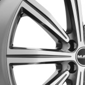 Диски MAK 8,0\R19 5*108 ET45 d63.4 Gun Met-Mirror Face