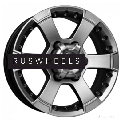 Диски КИК 7x16/6x139,7 ET30 D106,1 M56 (КС593) Дарк платинум