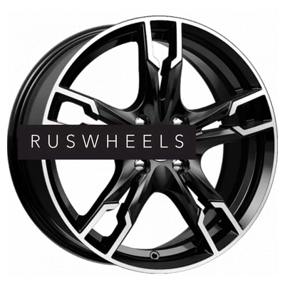 Диски КИК 7x17/4x100 ET45 D60,1 Солар (КС875) Алмаз черный SK