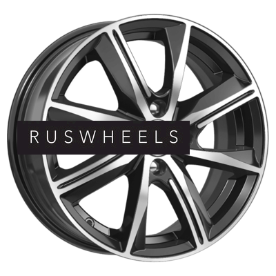 Диски КИК 6x15/4x100 ET45 D67,1 Арнар (КС890) Алмаз черный SK