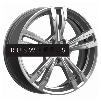 Диски КИК 7x18/5x108 ET41 D59,6 Karrera Light (КС935) Дарк платинум брайт Диски КИК 7x18/5x108 ET41 D59,6 Karrera Light (КС935) Дарк платинум брайт