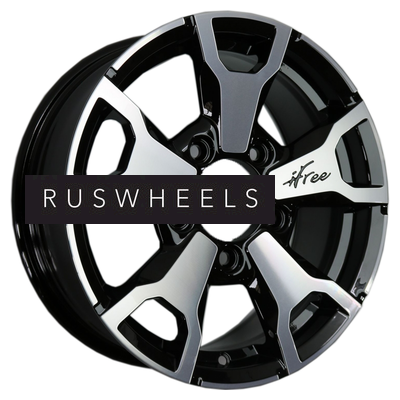 Диски iFree 6x16/5x139,7 ET40 D98,1 Тайган (КС872) Блэк Джек