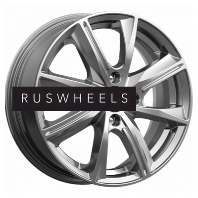 Диски КИК 6x15/4x100 ET50 D60,1 Арнар-оригинал (КС890) Дарк платинум