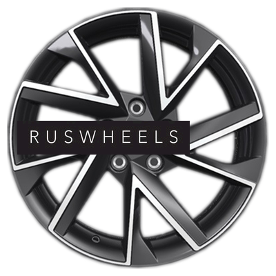 Диски Khomen Wheels 7x17/5x112 ET49 D66,6 KHW1714 (Audi A4) Black-FP