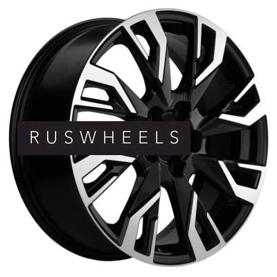 Диски Khomen Wheels 7x18/5x114,3 ET45 D66,1 KHW1809 (Teana/X-trail) Black-FP Диски Khomen Wheels 7x18/5x114,3 ET45 D66,1 KHW1809 (Teana/X-trail) Black-FP