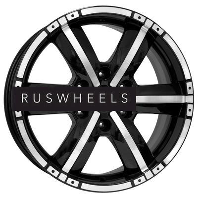 Диски КИК 7,5x17/6x139,7 ET25 D67,1 Окинава (КС635) Алмаз черный