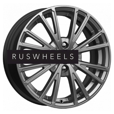 Диски КИК 6x16/4x100 ET45 D67,1 Меандр (КС879) Дарк платинум