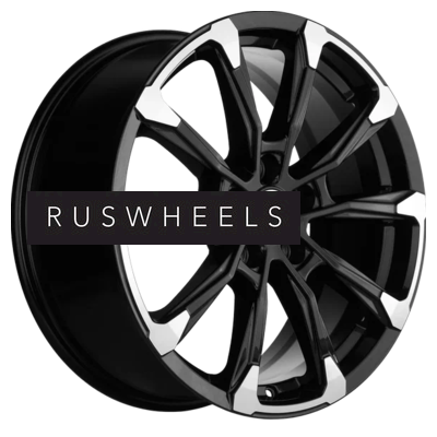 Диски Khomen Wheels 7,5x18/5x112 ET43 D57,1 KHW1808 (Kodiaq/Tiguan) Black-FP Диски Khomen Wheels 7,5x18/5x112 ET43 D57,1 KHW1808 (Kodiaq/Tiguan) Black-FP