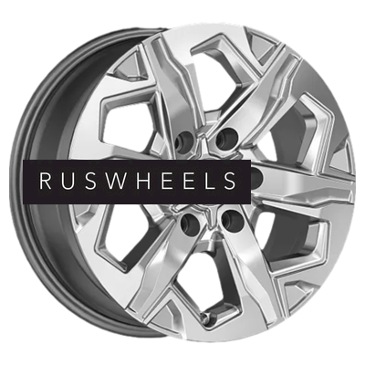 Диски КИК 7,5x17/6x139,7 ET25 D78,1 Тейт (КС1050) Дарк платинум