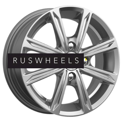 Диски КИК 5x14/4x100 ET49 D54,1 Флэш-оригинал (КС698) Дарк платинум