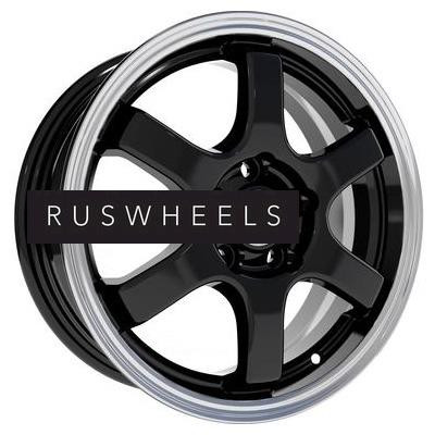 Диски СКАД 6x15/4x98 ET38 D58,6 Киото (КЛ249) Антрацит-алмаз (АРС 014 black)