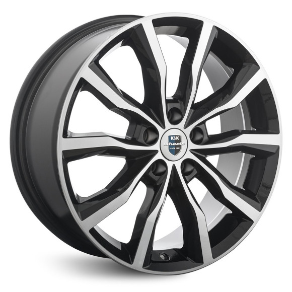 Диски КиК 7.5\R18 5*114.3 ET35 d67.1 Алмаз черный Диски КиК 7.5\R18 5*114.3 ET35 d67.1 Алмаз черный