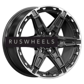 Диски КИК 8x18/6x139,7 ET30 D106,1 Дистрикт (КС1159) черный бриллиант Диски КИК 8x18/6x139,7 ET30 D106,1 Дистрикт (КС1159) черный бриллиант