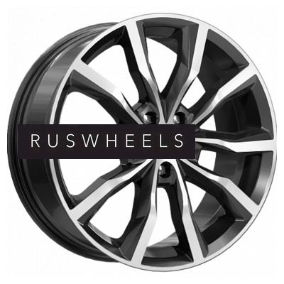 Диски КИК 7,5x18/5x114,3 ET33 D67,1 Портер (КС906) Алмаз черный